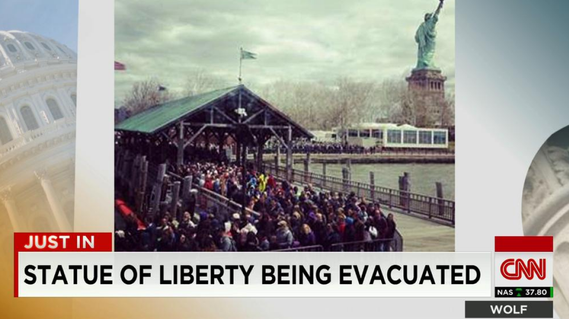 Πανικός στη Νέα Υόρκη λόγω ύποπτου πακέτου στo Άγαλμα της Ελευθερίας 